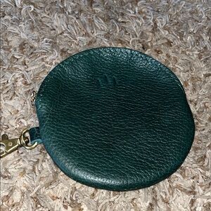 Forest Green Leather Coin Purse Gordita